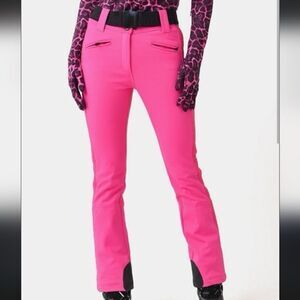 Goldbergh Pippa Brooke Belted Ski Pants Pony Pink NWT US 6 Waterproof